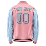 Custom Light Pink Light Blue Jacket JA2121082117B31708