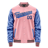 Custom Light Pink Sky Blue Jacket JA2121092117B31709