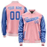 Custom Light Pink Sky Blue Jacket JA2121092118B31809