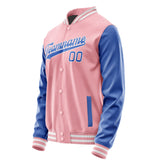 Custom Light Pink Sky Blue Jacket JA2121092118B31809