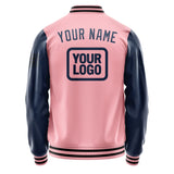 Custom Light Pink Blue Jacket JA212110211717101017