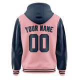 Custom Light Pink Blue Jacket