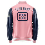 Custom Light Pink Blue Jacket JA212110211818101018