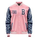 Custom Light Pink Blue Jacket JA212110211818101018