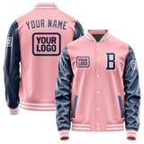 Custom Light Pink Blue Jacket