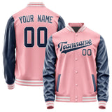 Custom Light Pink Blue Jacket