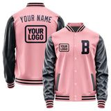 Custom Light Pink Navy Jacket