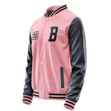 Custom Light Pink Navy Jacket JA212111211717111117