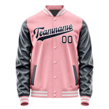 Custom Light Pink Navy Jacket JA2121112118B31811