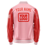 Custom Light Pink Orange Red Jacket JA212112211818121218