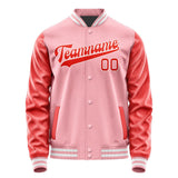 Custom Light Pink Orange Red Jacket JA2121122118B31812