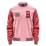 Custom Light Pink Red Jacket JA212114211717141417