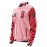 Custom Light Pink Red Jacket JA212114211717141417