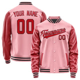 Custom Light Pink Red Jacket