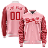 Custom Light Pink Red Jacket