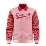 Custom Light Pink Red Jacket