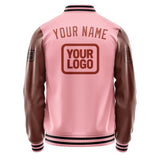 Custom Light Pink Coral Red Jacket JA212116211717161617
