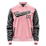 Custom Light Pink Black Jacket JA2121172118B31817