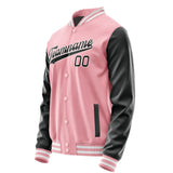 Custom Light Pink Black Jacket JA2121172118B31817