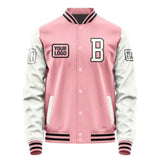 Custom Light Pink White Jacket JA212118211717181817