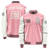 Custom Light Pink White Jacket