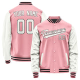 Custom Light Pink White Jacket JA2121182117B31718