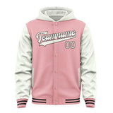 Custom Light Pink White Jacket
