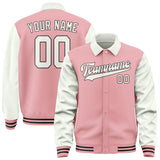 Custom Light Pink White Jacket