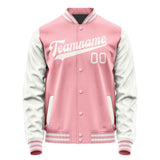 Custom Light Pink White Jacket JA2121182118B31818