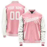 Custom Light Pink White Jacket