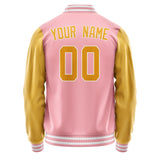 Custom Light Pink Yellow Jacket JA2121192118B31819