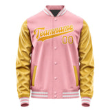 Custom Light Pink Yellow Jacket JA2121192118B31819