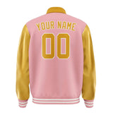 Custom Light Pink Yellow Jacket