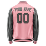 Custom Light Pink Dark Grey Jacket JA2121202117B31720