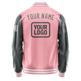 Custom Light Pink Dark Grey Jacket JA212120211818202018