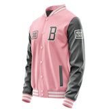 Custom Light Pink Dark Grey Jacket JA212120211818202018