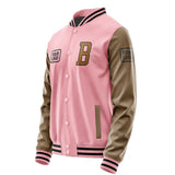 Custom Light Pink Khaki Jacket JA212122211717222217