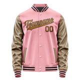 Custom Light Pink Khaki Jacket JA2121222117B31722