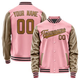 Custom Light Pink Khaki Jacket JA2121222117B31722