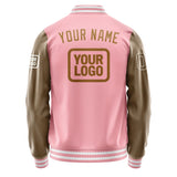 Custom Light Pink Khaki Jacket JA212122211818222218