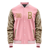 Custom Light Pink Khaki Jacket JA212122211818222218