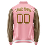 Custom Light Pink Khaki Jacket JA2121222118B21822