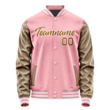 Custom Light Pink Khaki Jacket JA2121222118B21822