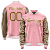 Custom Light Pink Khaki Jacket JA2121222118B21822