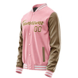 Custom Light Pink Khaki Jacket JA2121222118B21822