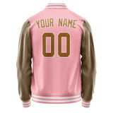 Custom Light Pink Khaki Jacket JA2121222118B31822