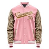 Custom Light Pink Khaki Jacket JA2121222118B31822