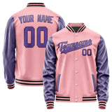 Custom Light Pink Light Purple Jacket