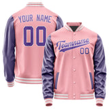 Custom Light Pink Light Purple Jacket