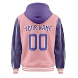 Custom Light Pink Light Purple Jacket